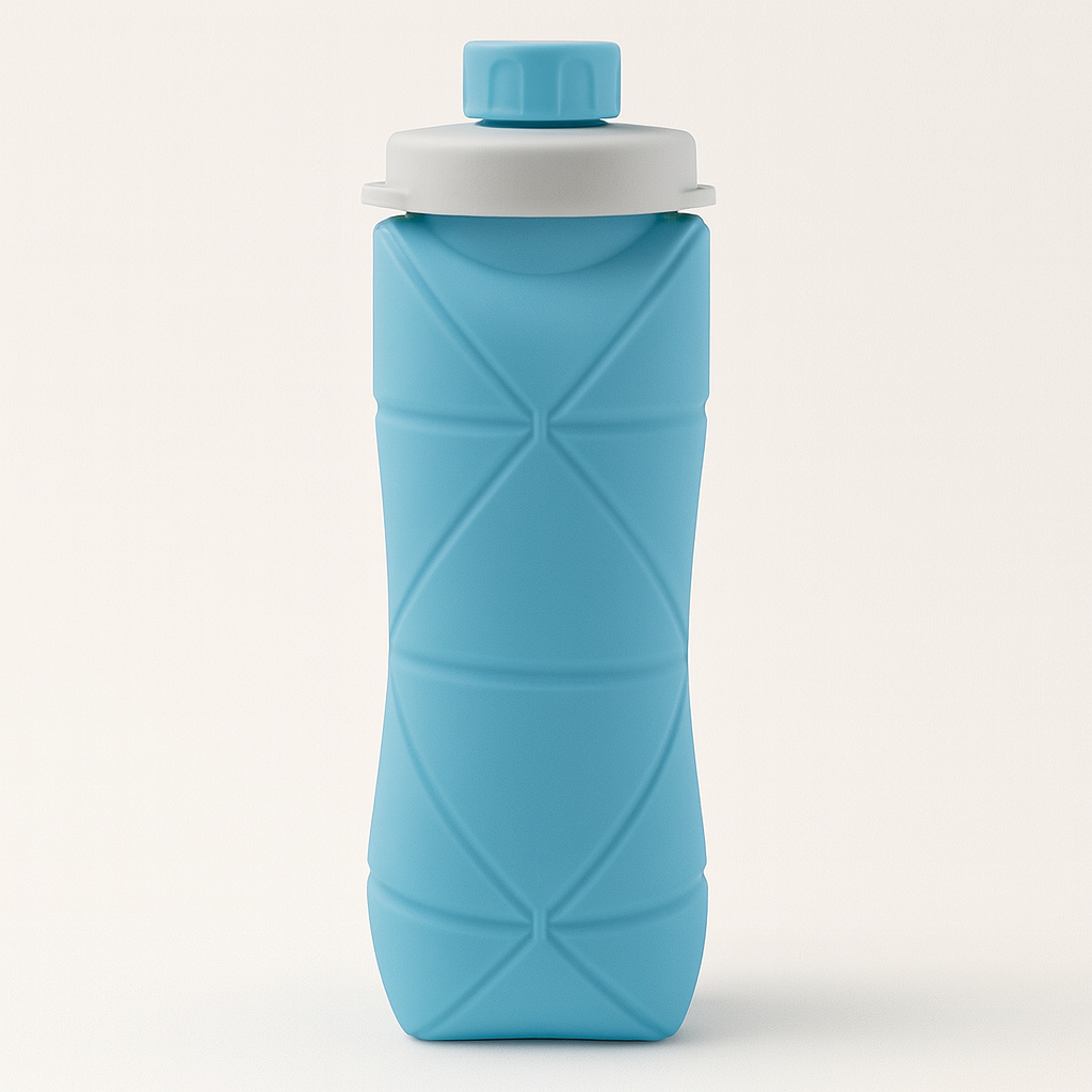 Botella de Agua Deportiva Plegable de Silicona Engrosada