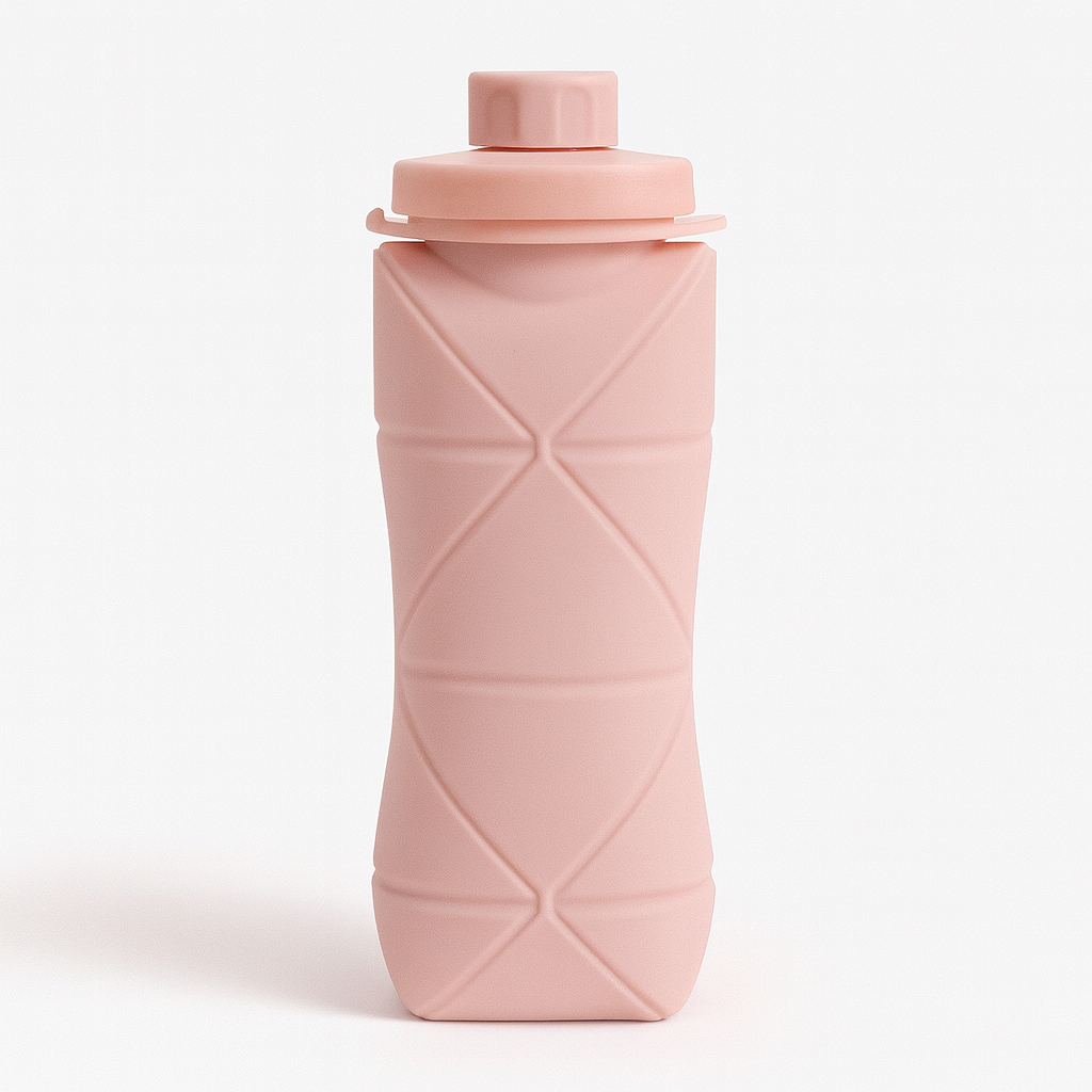 Botella de Agua Deportiva Plegable de Silicona Engrosada